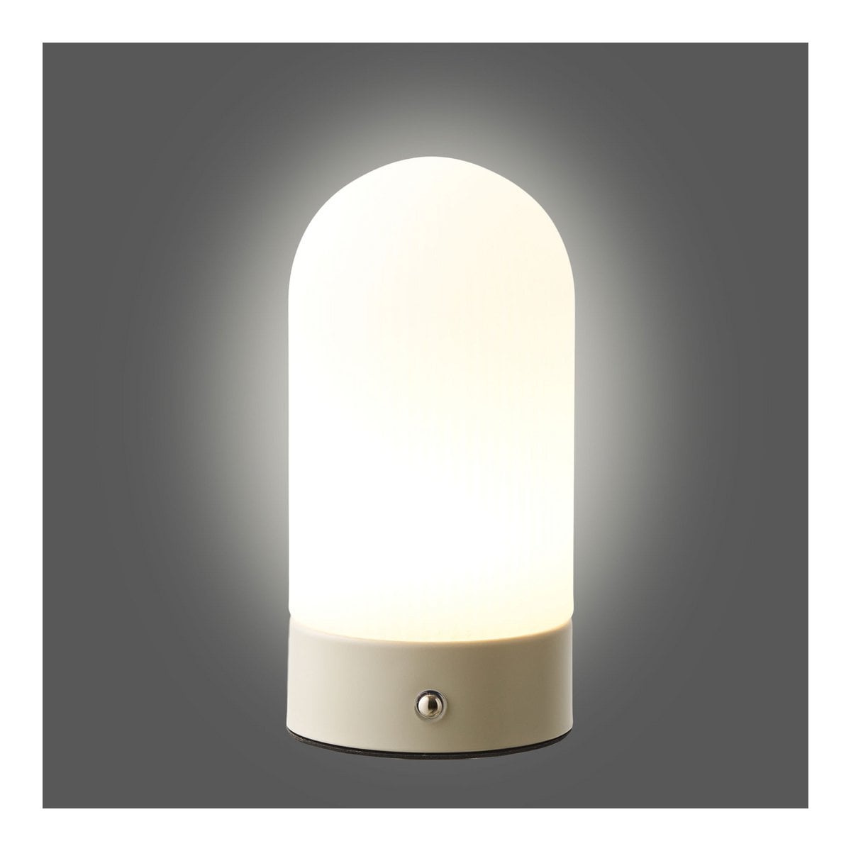 House Nordic ApS - Ashford Tafellamp, metaal/PE, oplaadbaar, beige/wit - Deco Delights