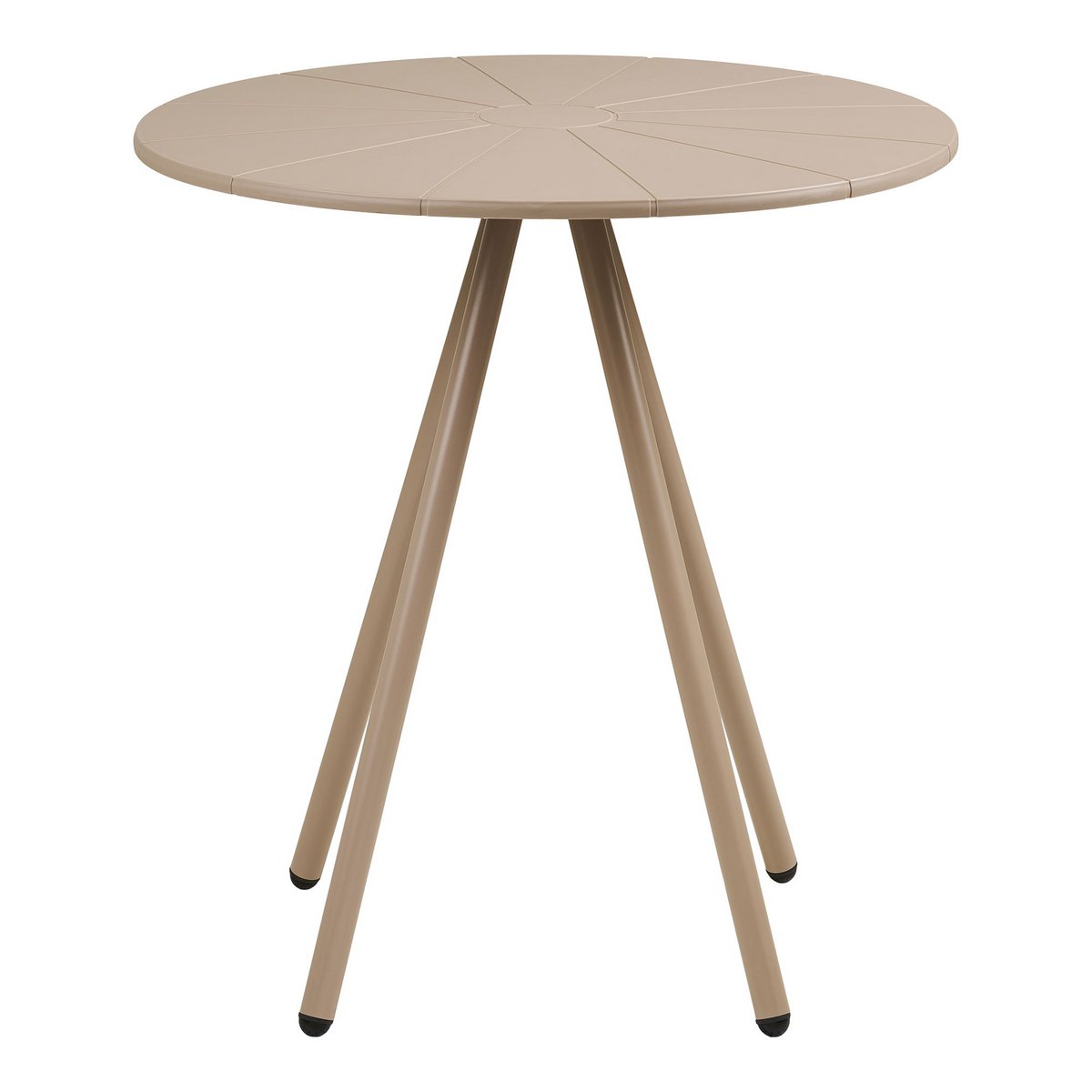 House Nordic ApS - Barletta Bistrotafel, polypropyleen/staal, taupe, ø70x73,5 cm - Deco Delights