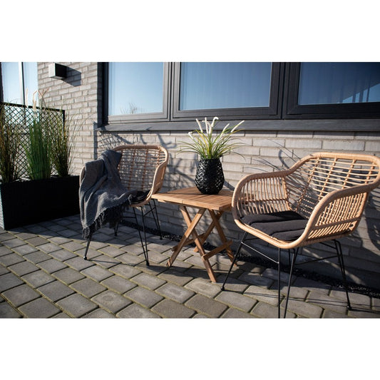 House Nordic ApS - Bilbao Bijzettafel - Natuurlijk, Teak, 50x50x50 cm - Deco Delights
