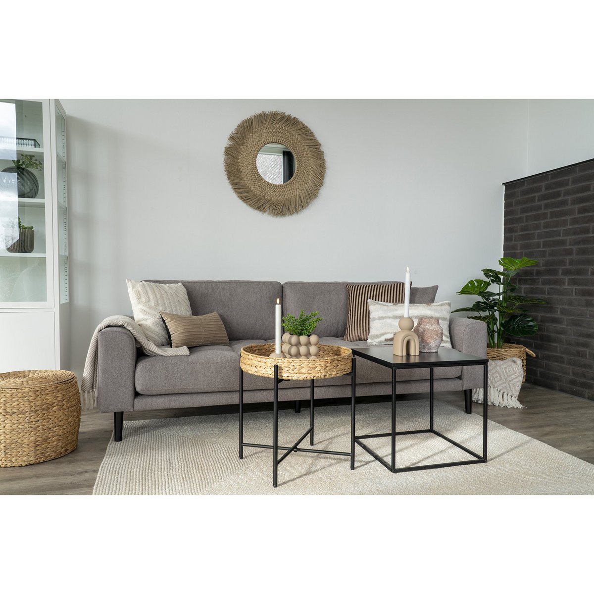 House Nordic ApS - Bloempot - Bloempot in keramiek, bruin, 13,5x13,5x13 cm - Deco Delights