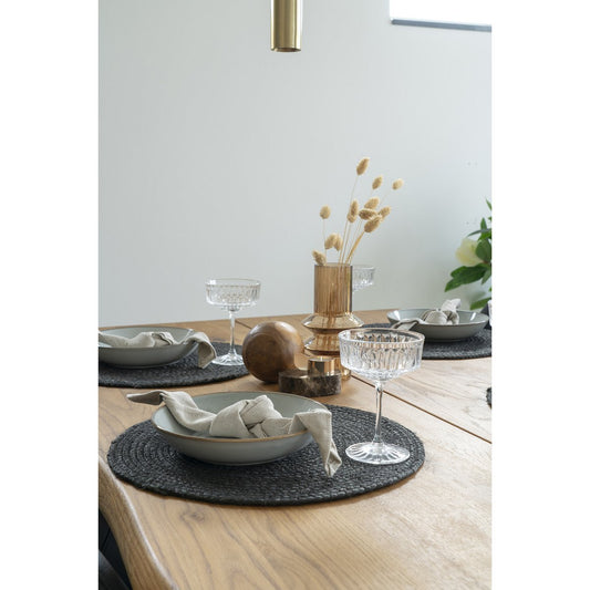 House Nordic ApS - Bombay Placemat Donkergrijs - Deco Delights
