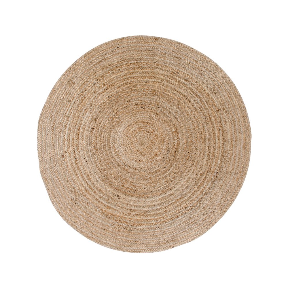 House Nordic ApS - Bombay Vloerkleed - Naturel, Jute, Ø120cm - Deco Delights