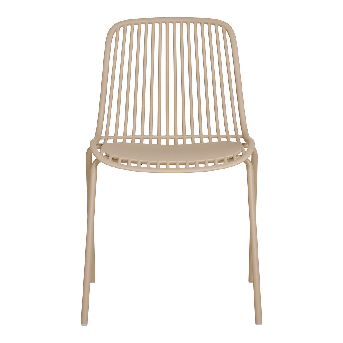 House Nordic ApS - Branson Garden stoel - zand, stapelbaar, 55x46,5x82 cm - set van 4 - Deco Delights