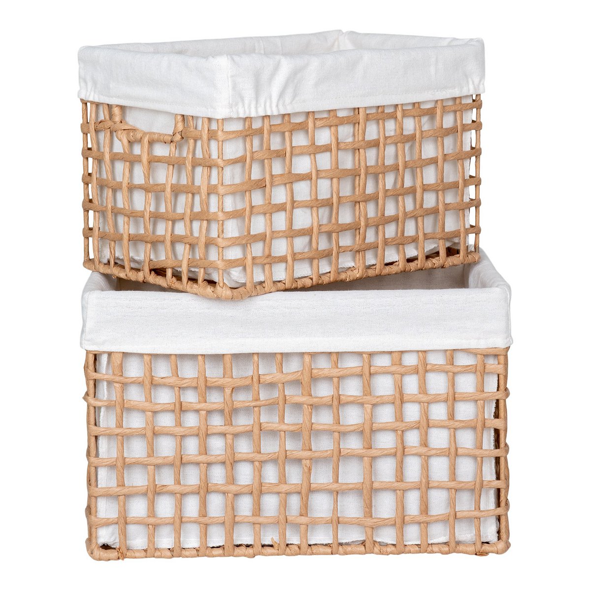 House Nordic ApS - Bustelo Basket - Mand, papier, naturel, set van 2 - Deco Delights