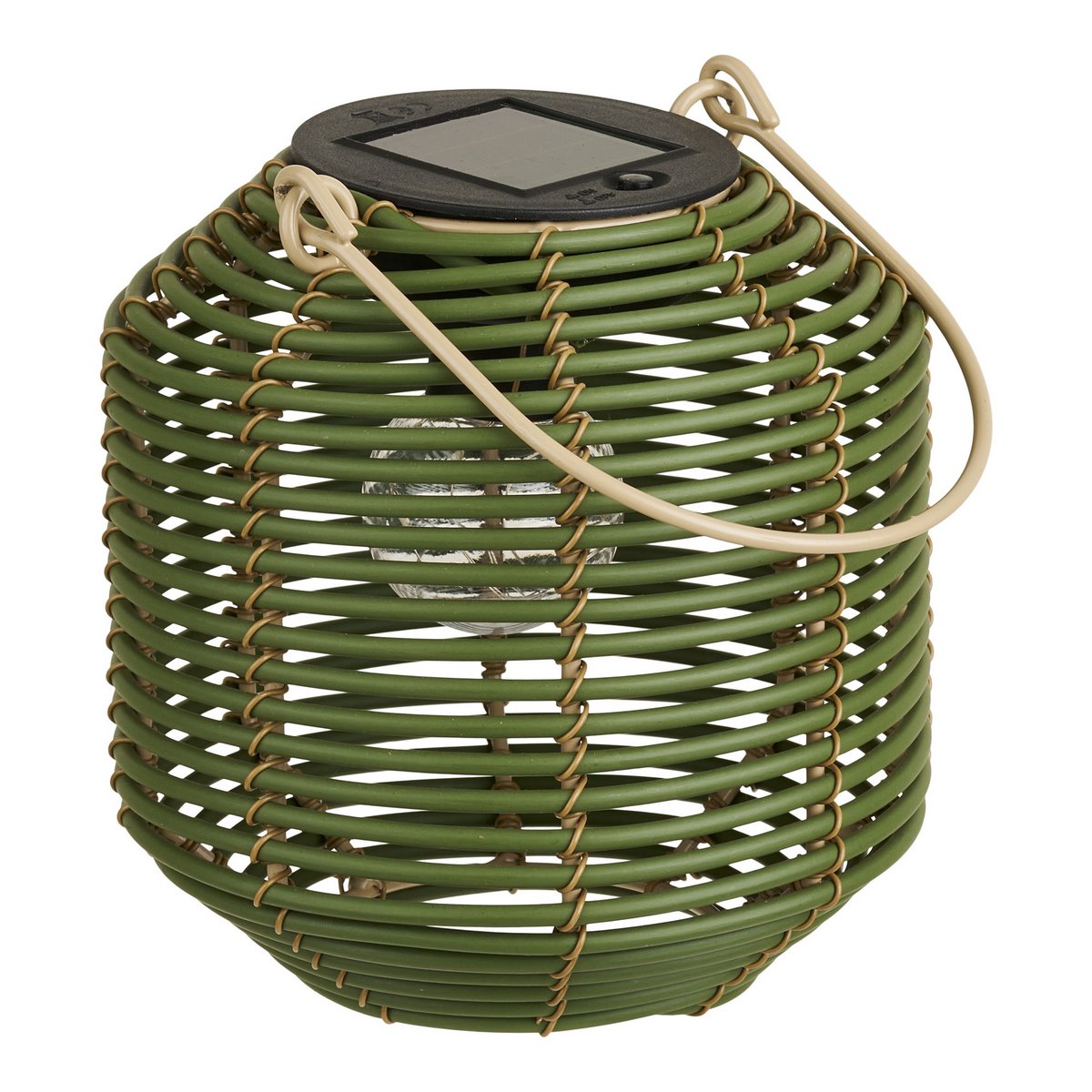 House Nordic ApS - Crewe Lantern, oplaadbaar met geïntegreerd zonnepaneel, groen - Deco Delights