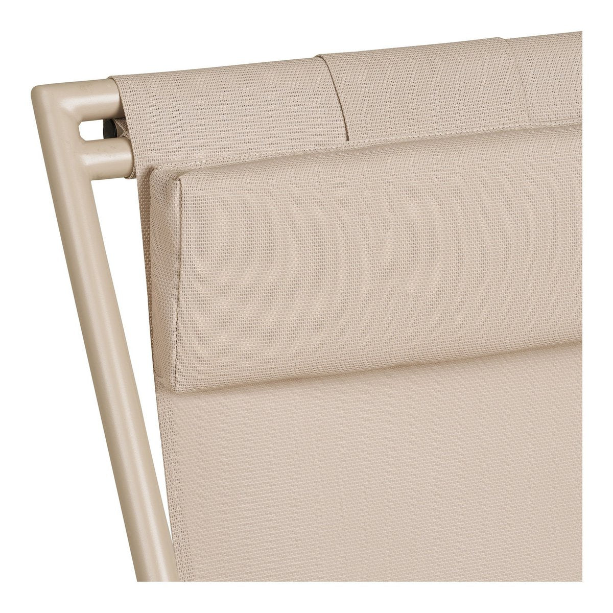 House Nordic ApS - Curtis Strandstoel met 4-positie rugleuning, textiel/staal, taupe - Deco Delights