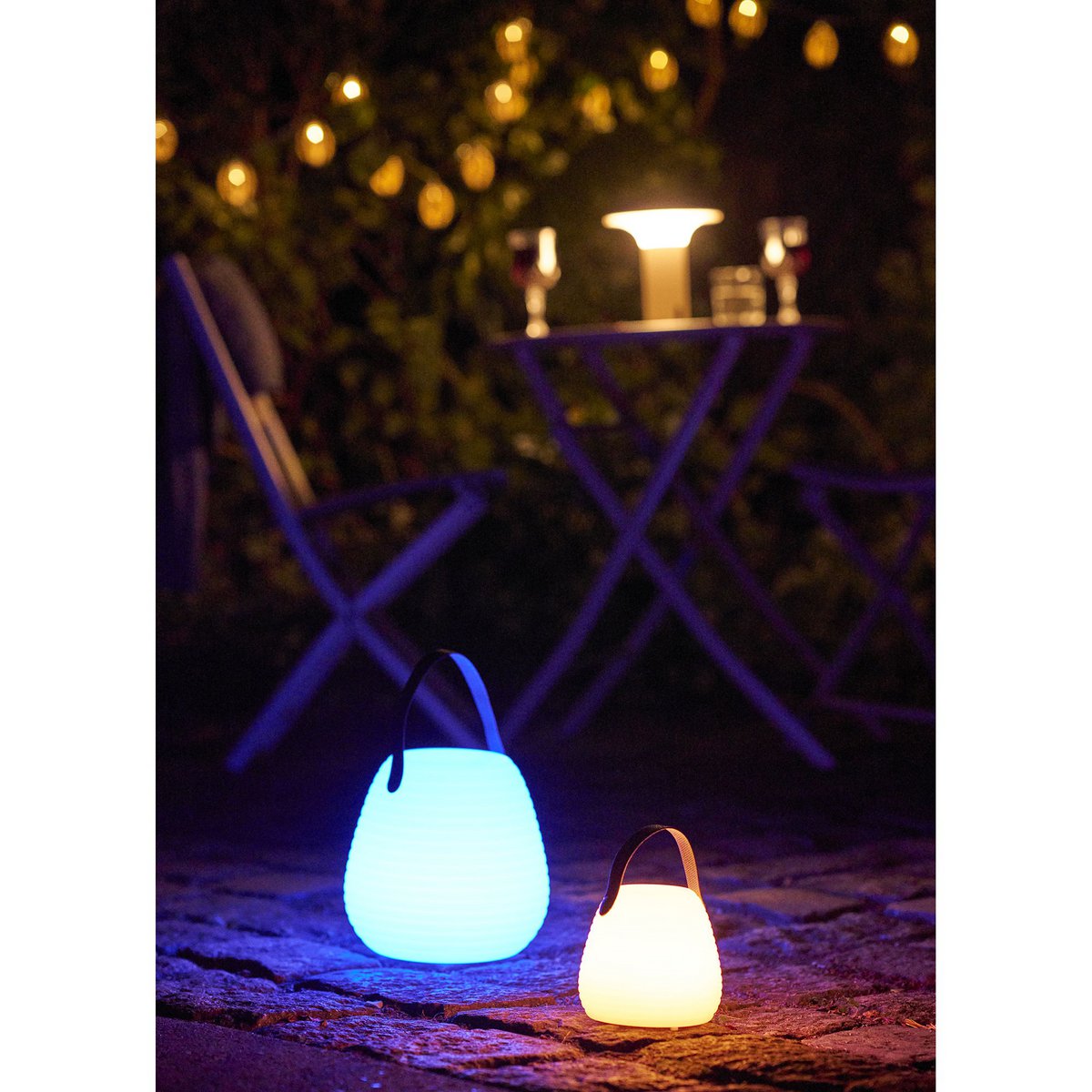 House Nordic ApS - Derry LED-lamp, oplaadbaar, wit, ø13 cm - Deco Delights