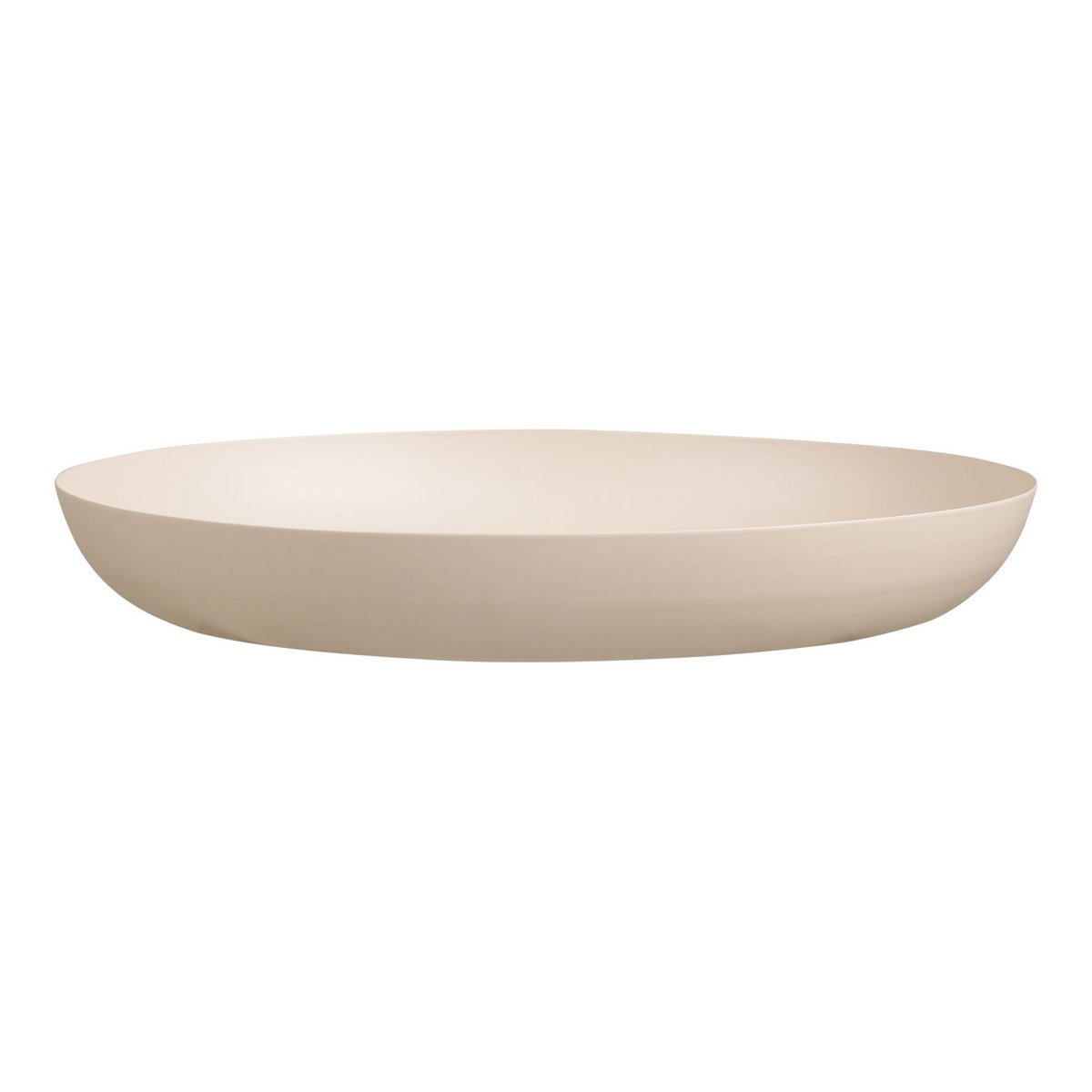 House Nordic ApS - Dienblad, metaal, beige, ø30x4 cm - Deco Delights