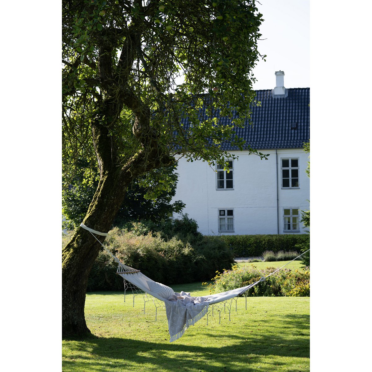 House Nordic ApS - Edessa hangmat - gebroken wit, polyester/katoen/lariks - Deco Delights