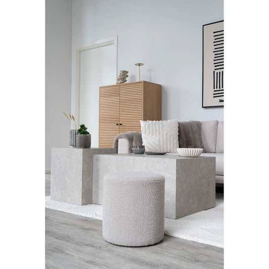 House Nordic ApS - Ejby Poef Beige - Deco Delights Poef