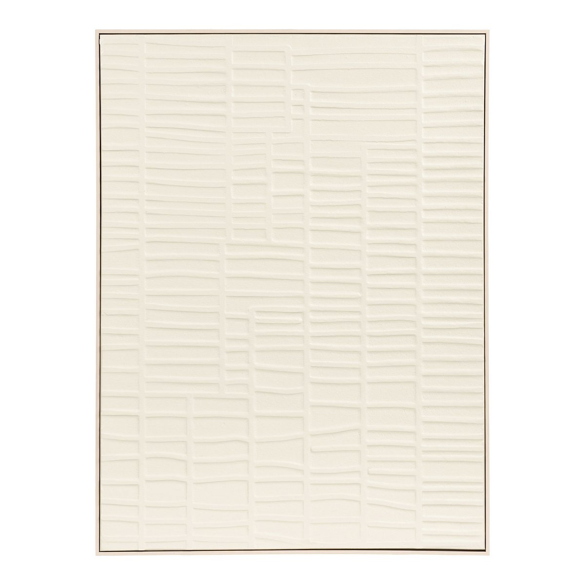 House Nordic ApS - Ena Relief Wanddecoratie, beige, 60x80 cm - Deco Delights