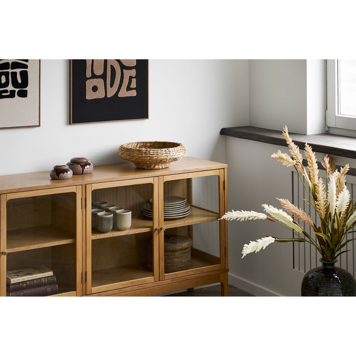House Nordic ApS - Frellesvig Dienblad, waterhyacint, naturel, ø40x12cm - Deco Delights