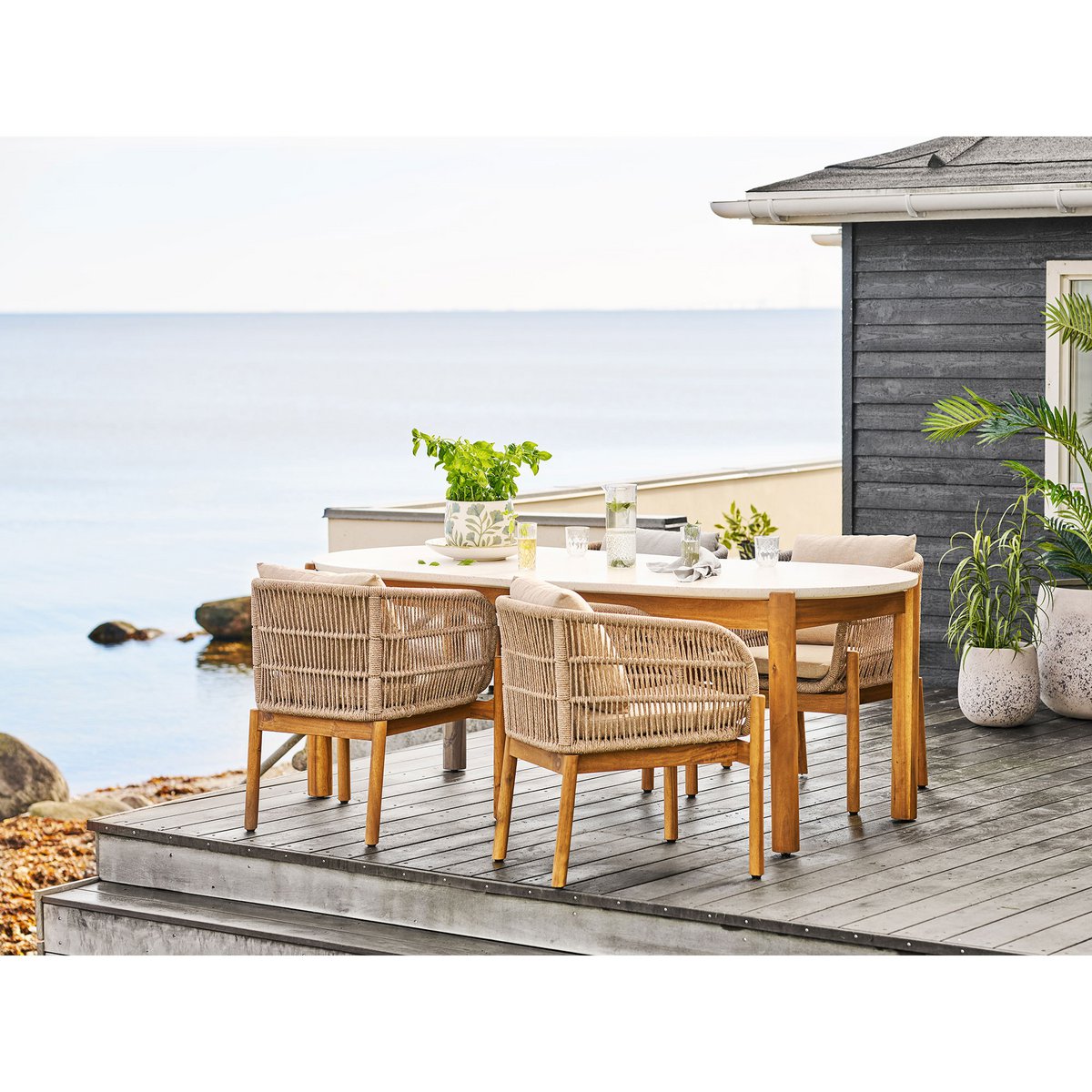 House Nordic ApS - Grasplant, groen, H:68 cm - Deco Delights