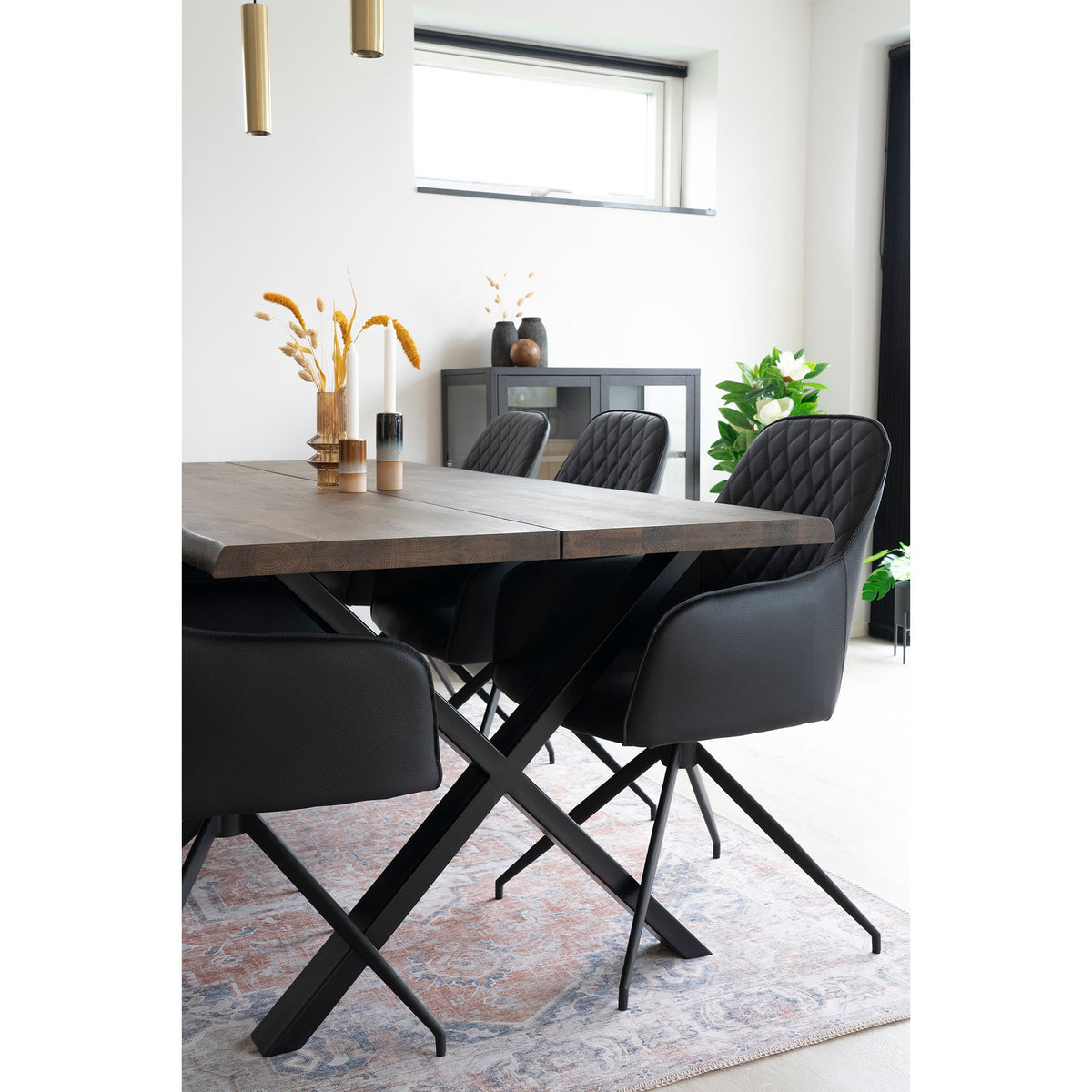 House Nordic ApS - Harbo Eetkamerstoel met Draaiknop Zwart - Deco Delights Eetkamerstoel