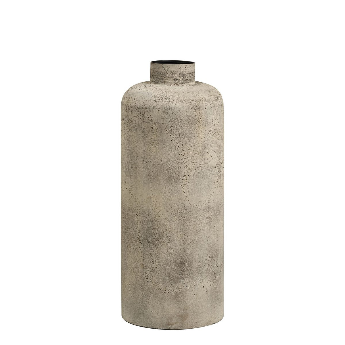 House Nordic ApS - Hou Decoratieve pot, metaal, antiek beige, ø24x60,5 cm - Deco Delights