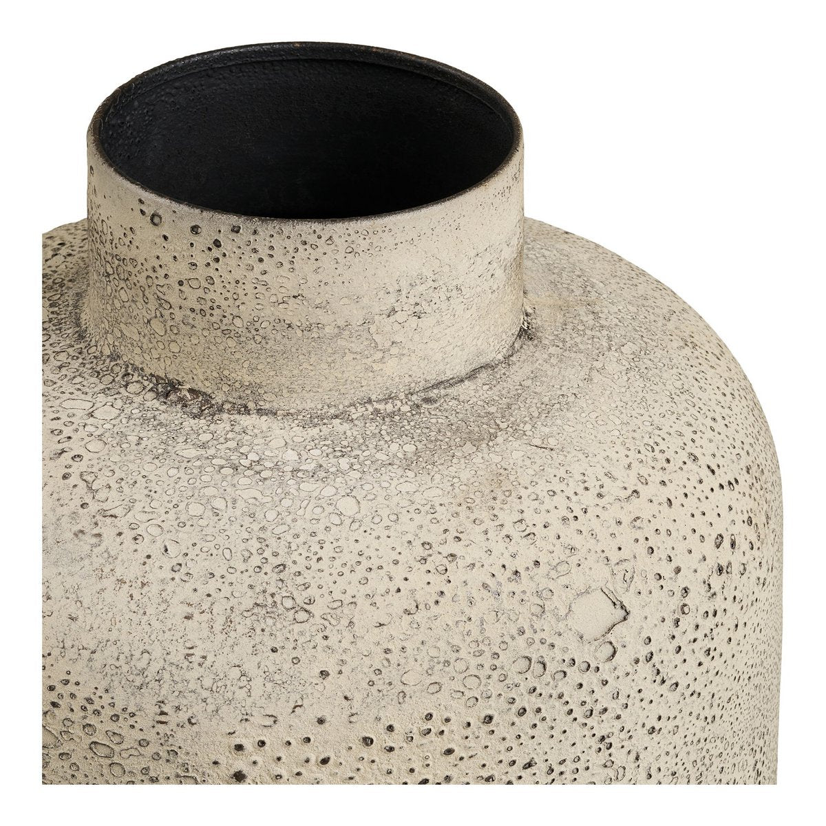 House Nordic ApS - Hou Decoratieve pot, metaal, antiek beige, ø24x78,5 cm - Deco Delights