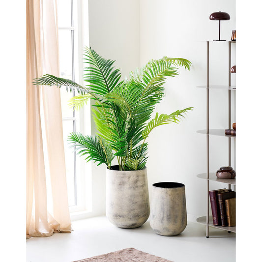 House Nordic ApS - Hou Decoratieve pot, metaal, antiek beige, set van 2 - Deco Delights