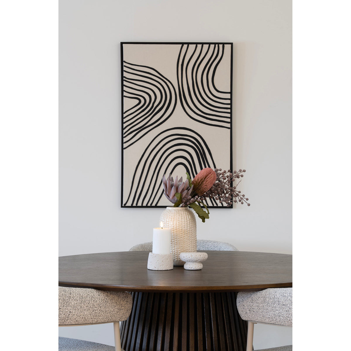 House Nordic ApS - Kandelaar Grijs Set van 2 - Deco Delights Kandelaar