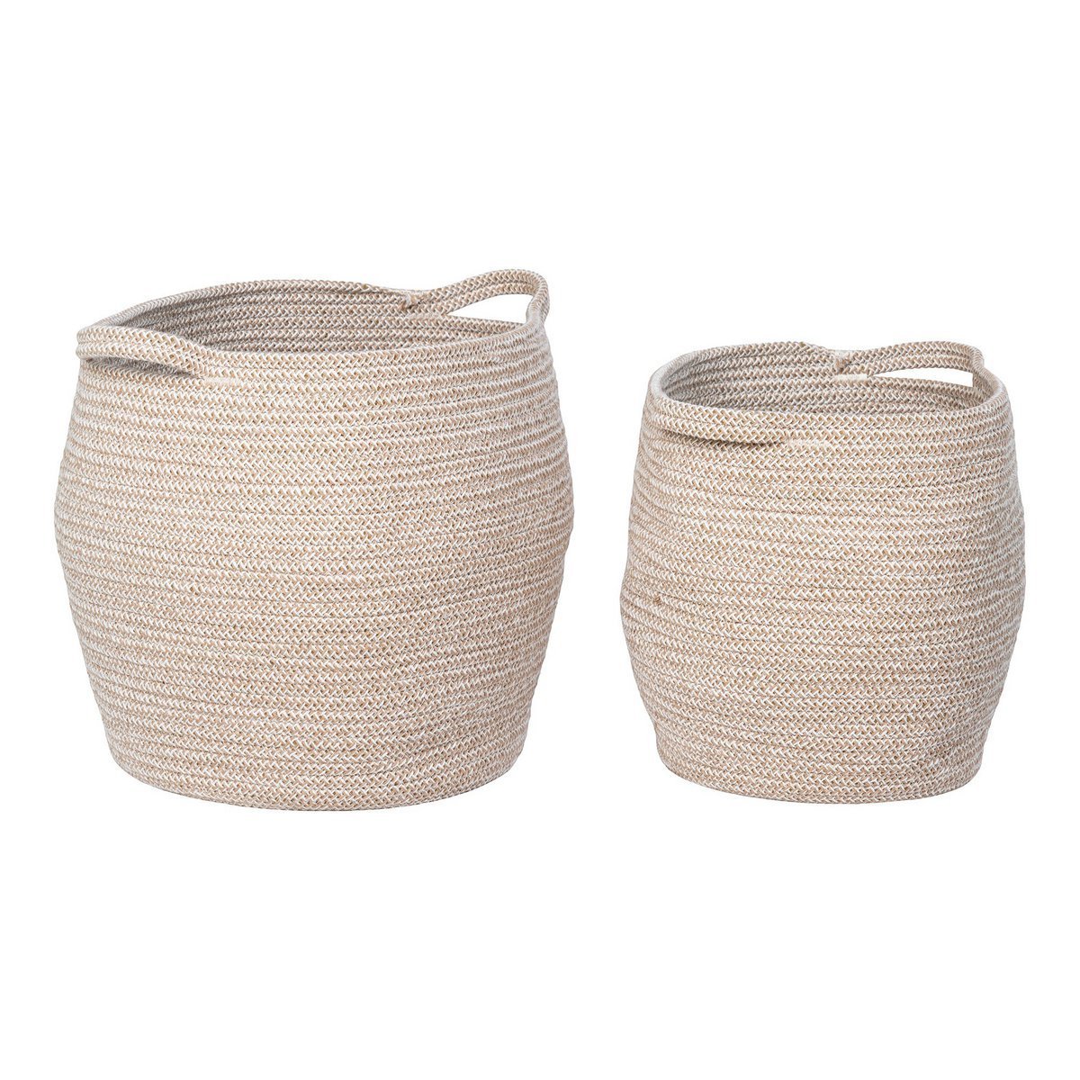 House Nordic ApS - Lamas Basket - Mand, katoen, beige, set van 2 - Deco Delights