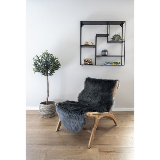 House Nordic ApS - Lamsleer Kunstmatig - Polyester, Grijs - 60x180 cm - Deco Delights