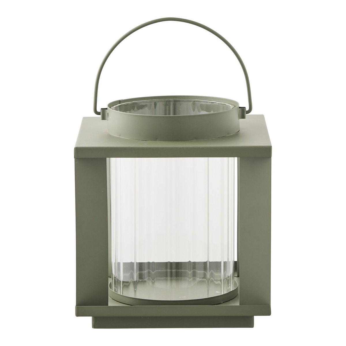 House Nordic ApS - Lohals Lantaarn, glas/metaal, groen, 18x18x20,5 cm - Deco Delights