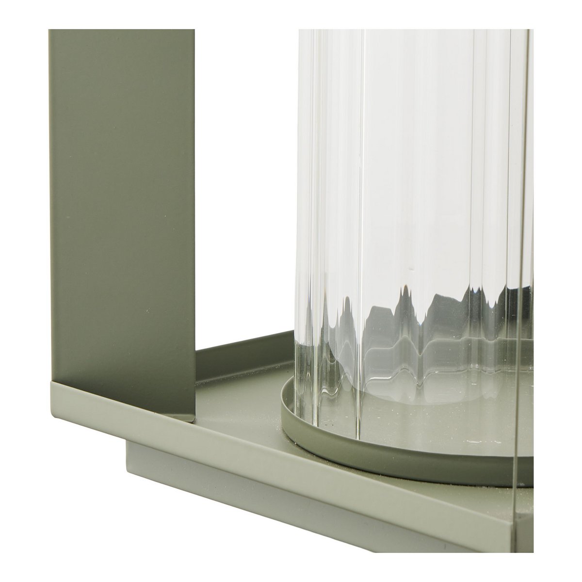 House Nordic ApS - Lohals Lantaarn, glas/metaal, groen, 18x18x20,5 cm - Deco Delights