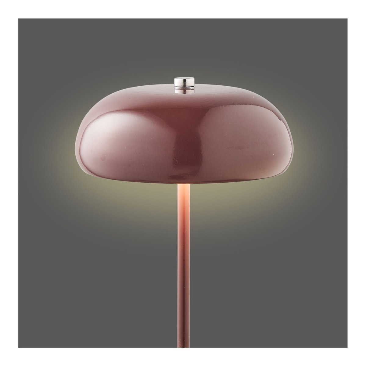 House Nordic ApS - Margate Tafellamp, metaal, oplaadbaar, bordeaux, ø16 cm - Deco Delights