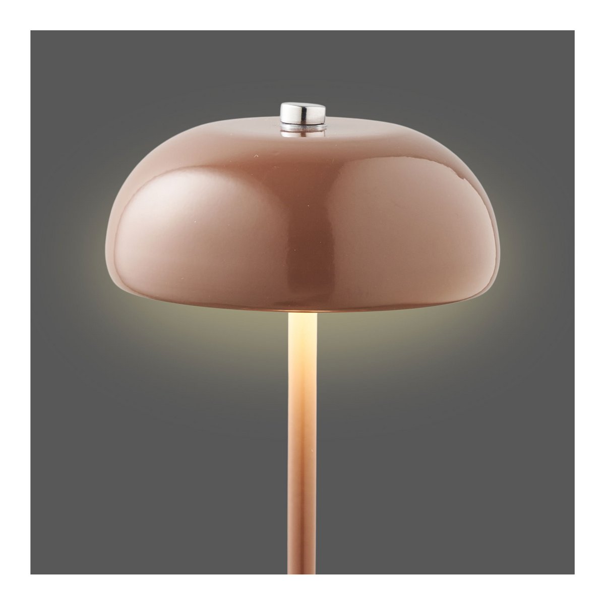 House Nordic ApS - Margate Tafellamp, metaal, oplaadbaar, bruin, ø13 cm - Deco Delights