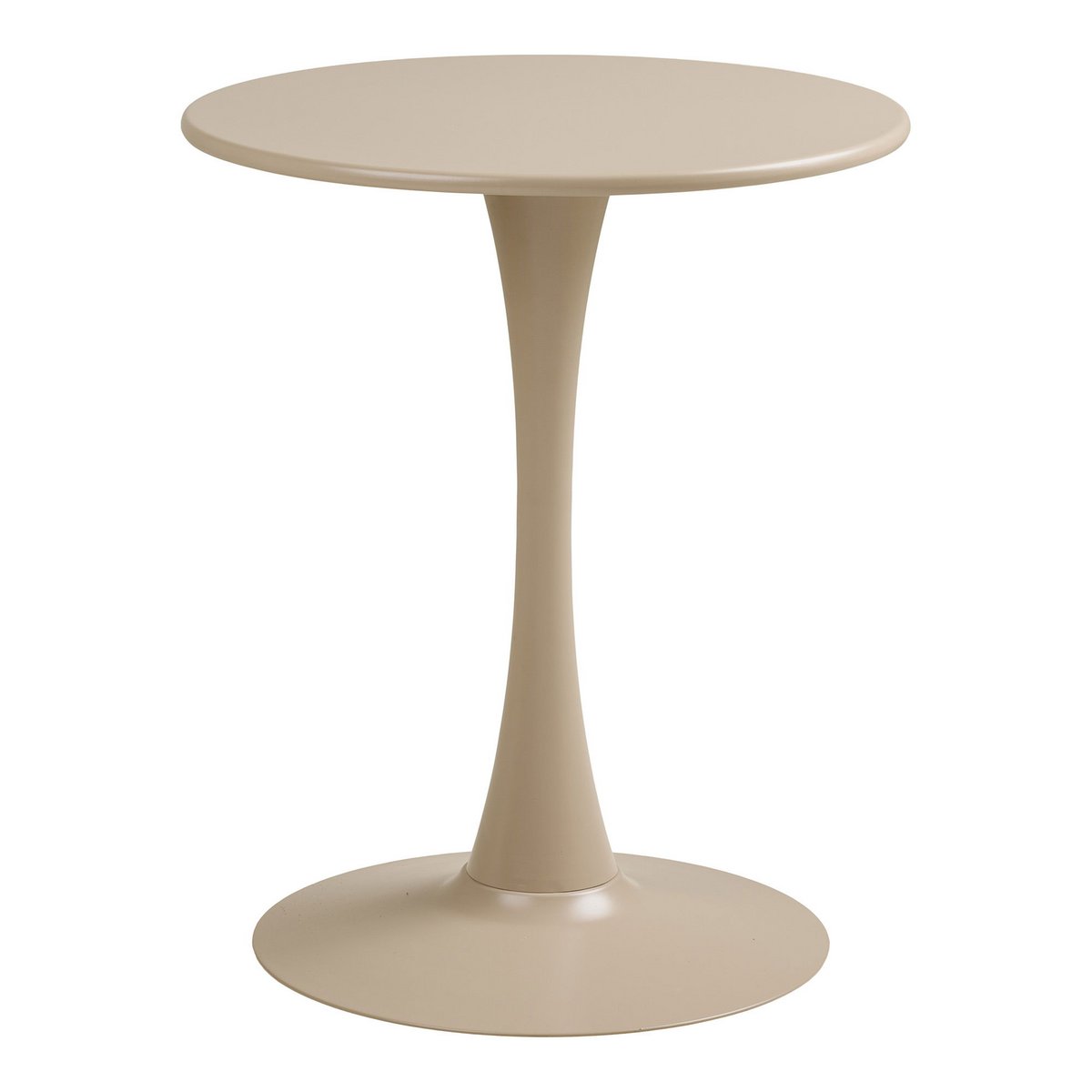 House Nordic ApS - Meira Bistrotafel, staal, taupe, ø60x72 cm - Deco Delights