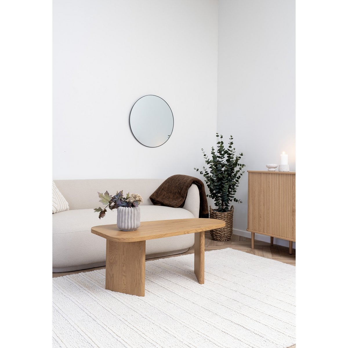 House Nordic ApS - Melo -salontafel - Natuurlijk, MDF/Decor Paper, 100x50x41 cm - Deco Delights
