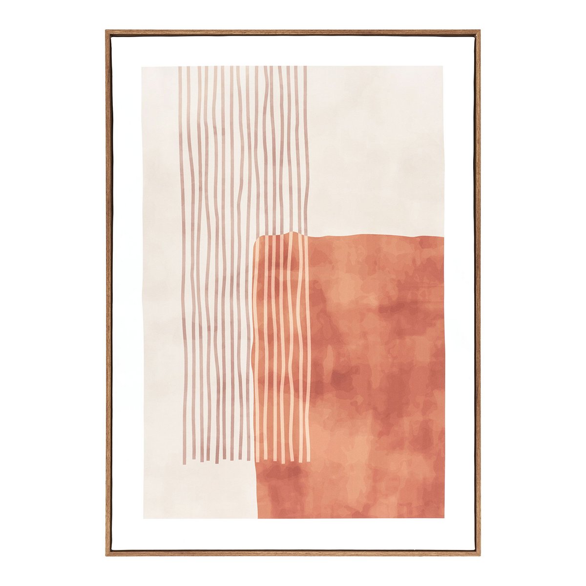 House Nordic ApS - Mina Canvasprint, canvas, beige/bruin, No.1, 50x70 cm - Deco Delights