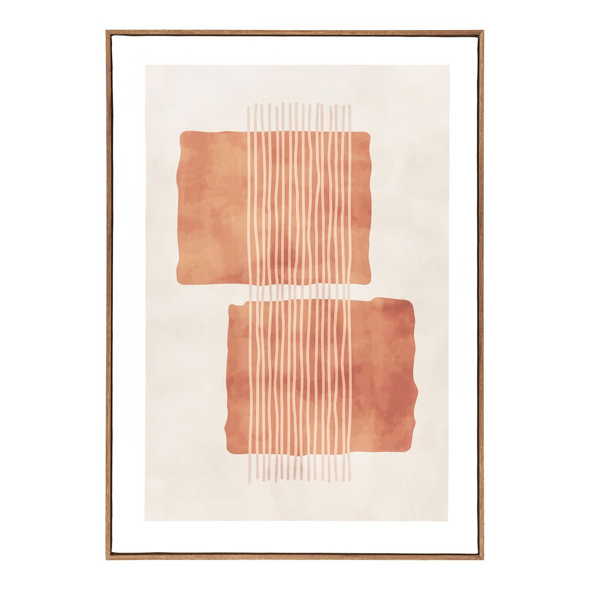 House Nordic ApS - Mina Canvasprint, canvas, beige/bruin, No.2, 50x70 cm - Deco Delights