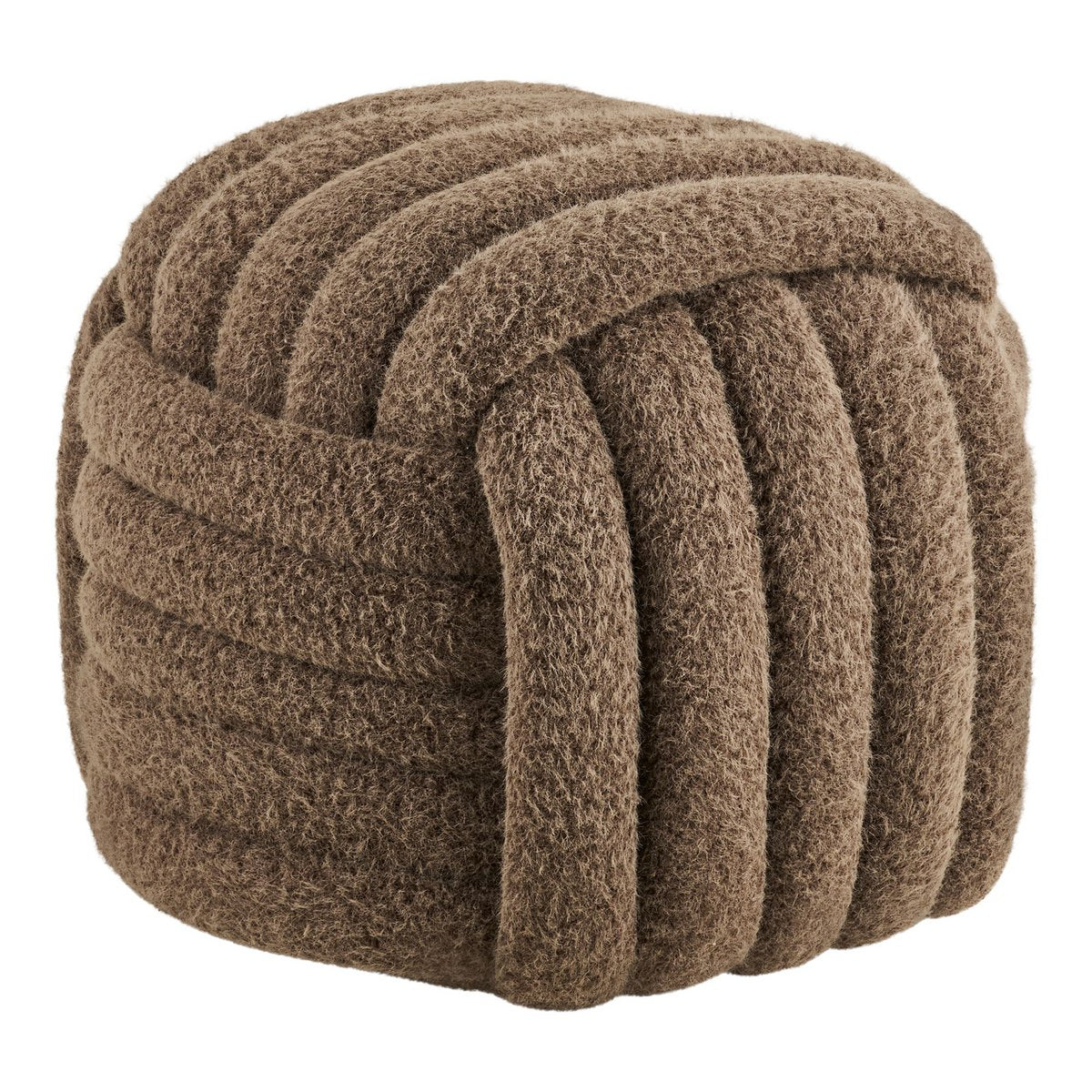 House Nordic ApS - Napier Poef, bruin, 48x48x43 cm, HN1294 - Deco Delights