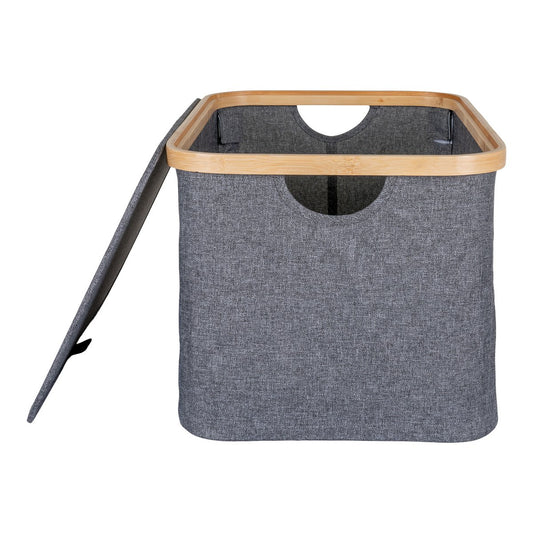 House Nordic ApS - Noto Mand - Donkergrijs, Bamboe/Polyester, 30x45x25 cm - Deco Delights