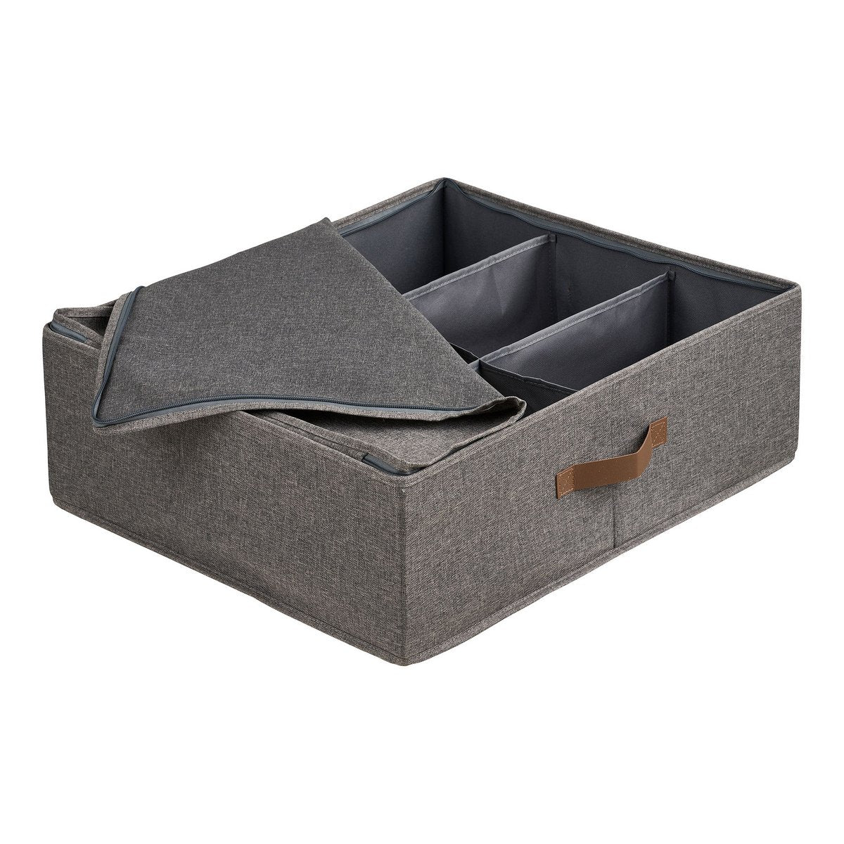 House Nordic ApS - Noto Organizer, textiel, donkergrijs, 56x47x18 cm - Deco Delights