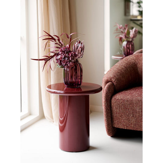 House Nordic ApS - Otago Bijzettafel, bourdeaux, ø45x50 cm - Deco Delights