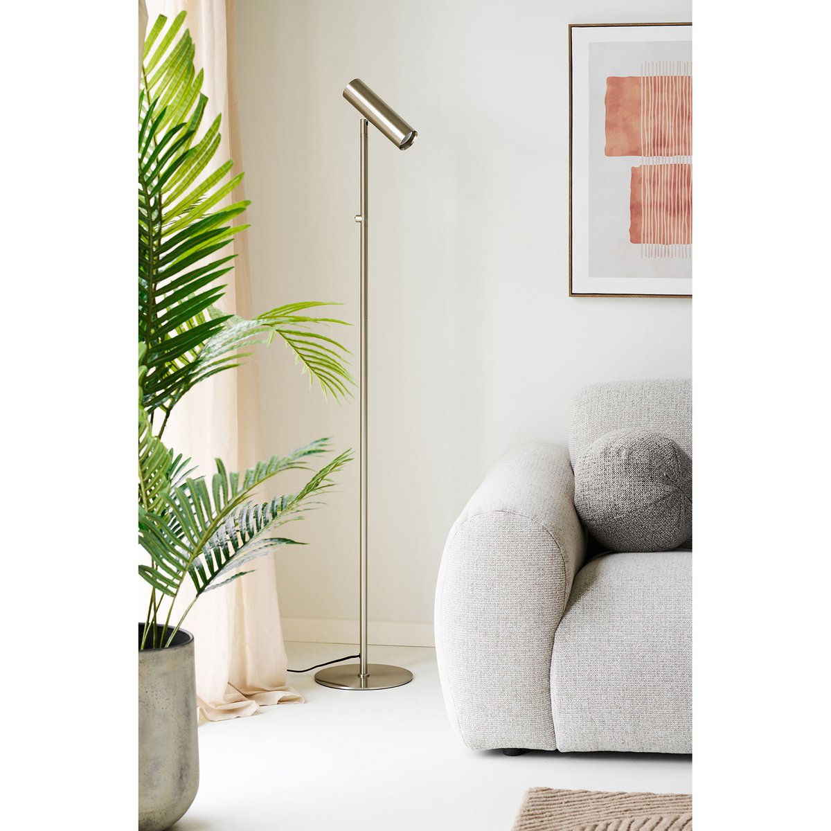 House Nordic ApS - Paris Vloerlamp, zilver - Deco Delights