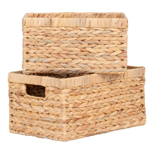 House Nordic ApS - Passo Manden - Naturel, Waterhyacint, set van 2 - Deco Delights