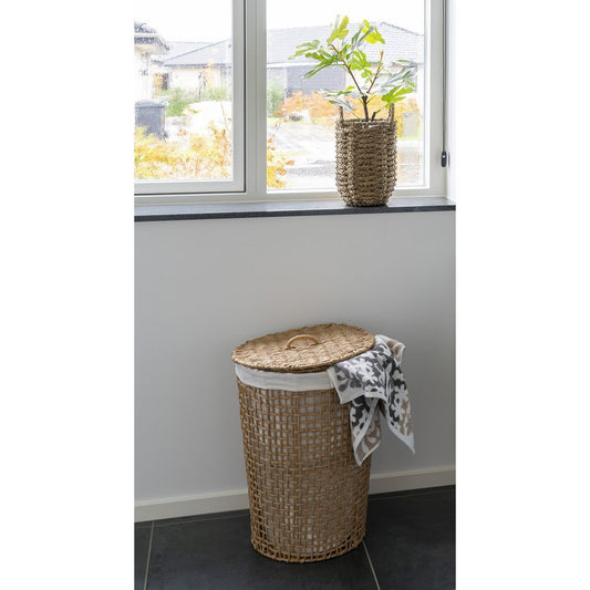 House Nordic ApS - Pomal Wasmand - Wasmand, papier, lichtbruin/wit, ø42x56 cm - Deco Delights
