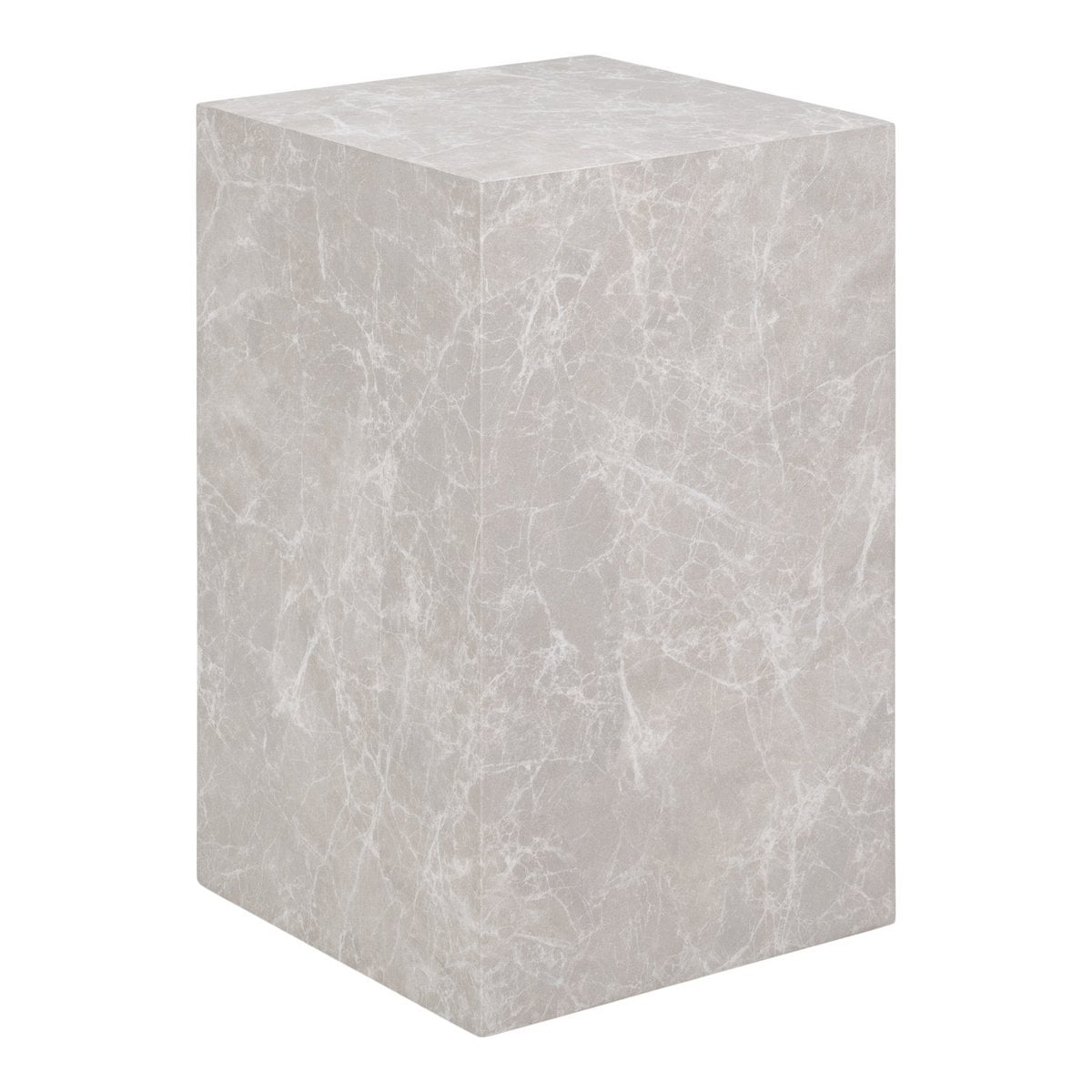 House Nordic ApS - Praagse bijzettafel - Marmer, Hout, 30x30x50 cm - Deco Delights