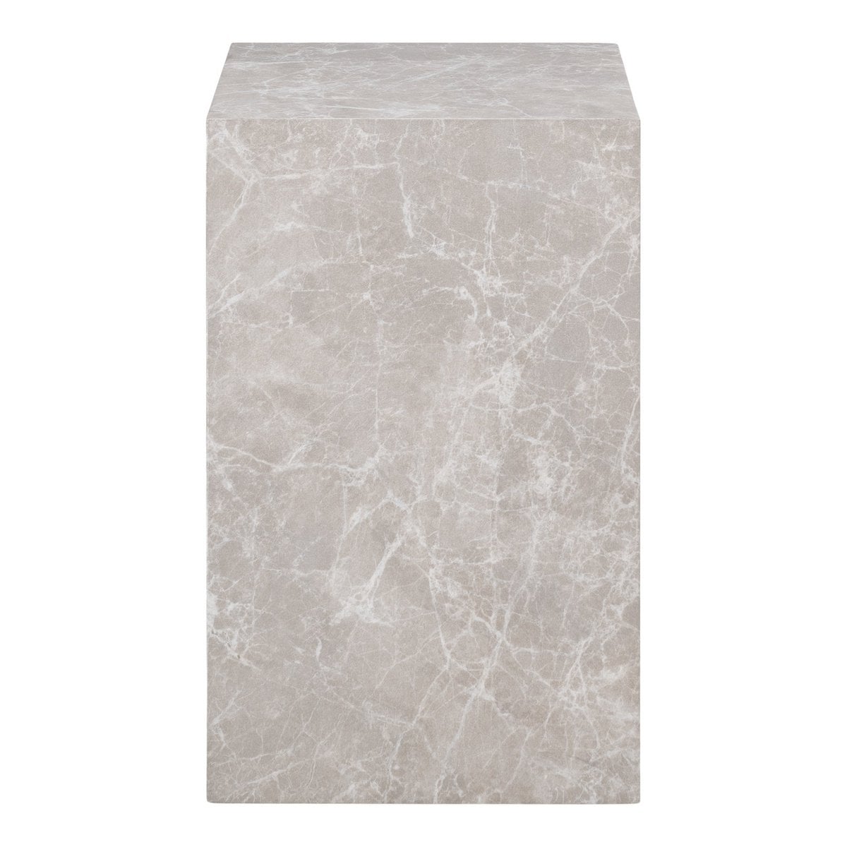 House Nordic ApS - Praagse bijzettafel - Marmer, Hout, 30x30x50 cm - Deco Delights