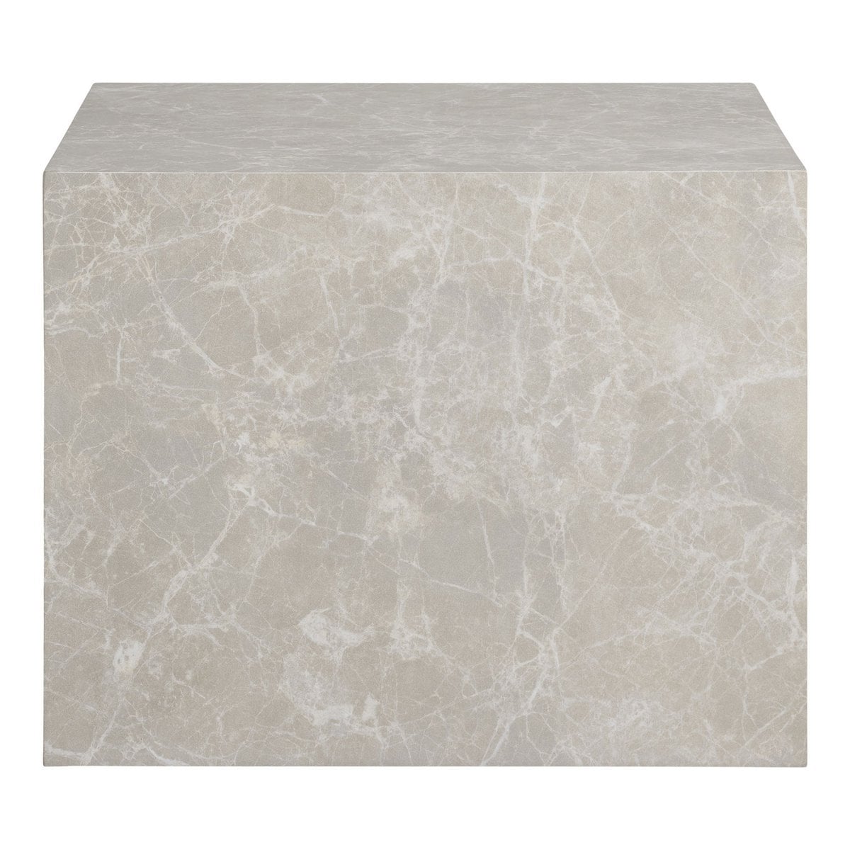 House Nordic ApS - Praagse salontafelset - Beige, marmerlook, MDF, decorpapier, set van 2 - Deco Delights