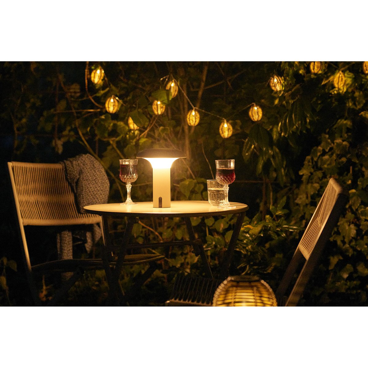 House Nordic ApS - Ramsey LED-lamp, oplaadbaar, beige - Deco Delights