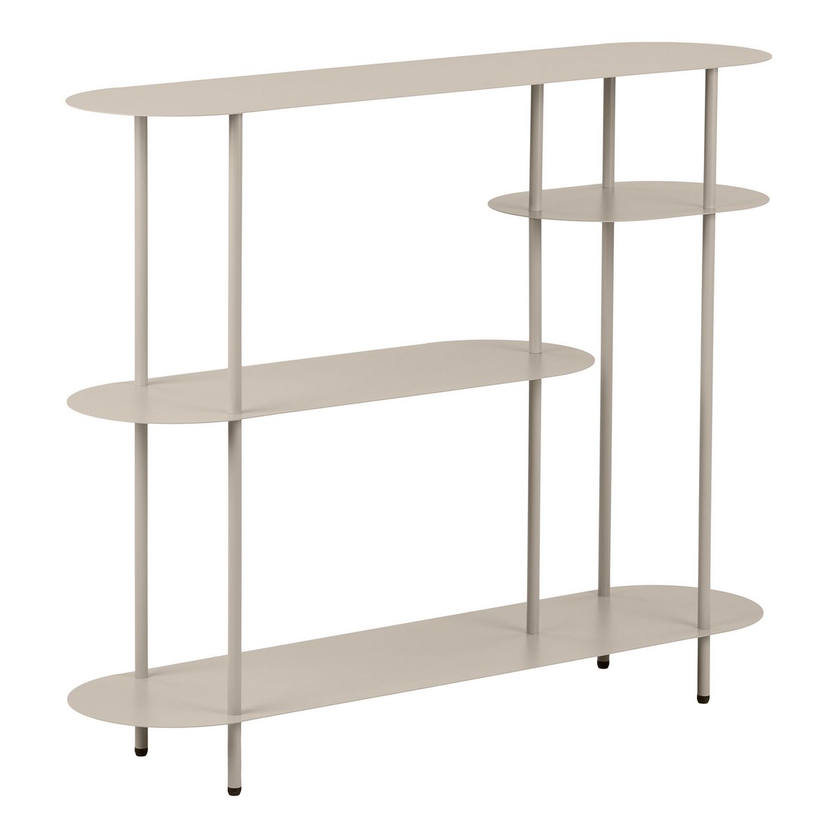 House Nordic ApS - Rieti Open kast, 4 planken, metaal, zand, 31x118x97 cm - Deco Delights
