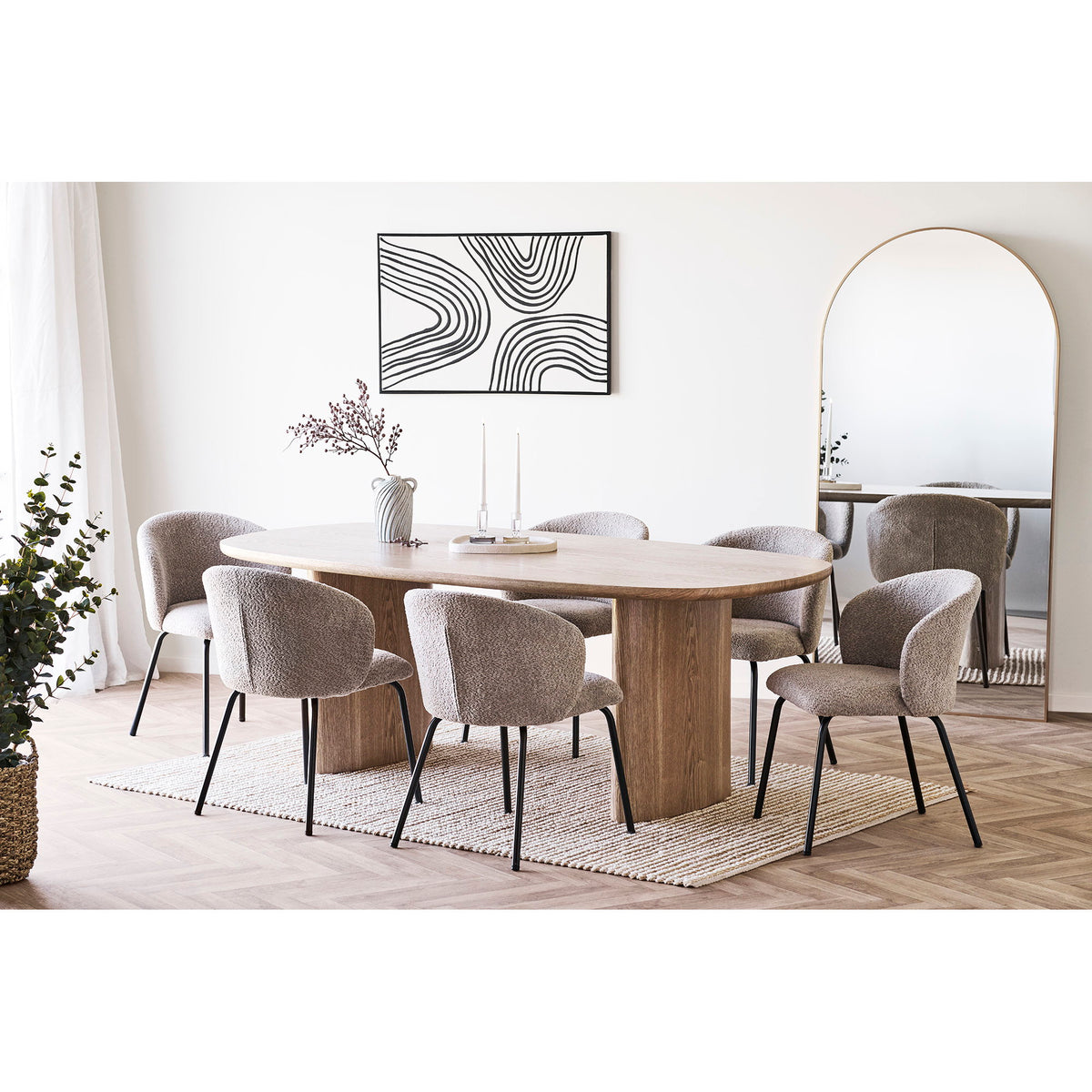 House Nordic ApS - Safira Eetkamerstoel Beige - Deco Delights Eetkamerstoel