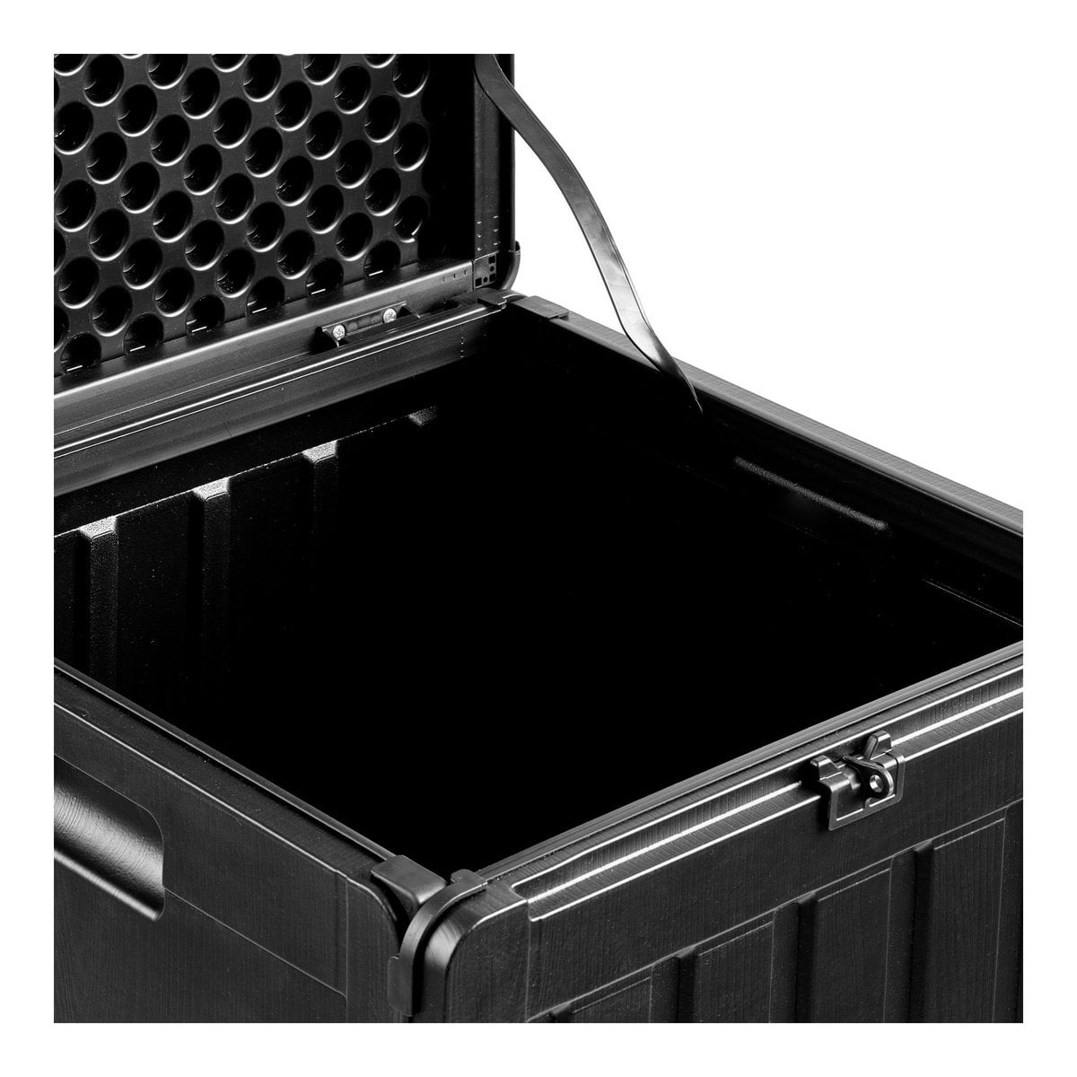 House Nordic ApS - Sobra Kussendoos, kunststof, zwart, 42,8x42,8x46,4 cm, 76 L - Deco Delights