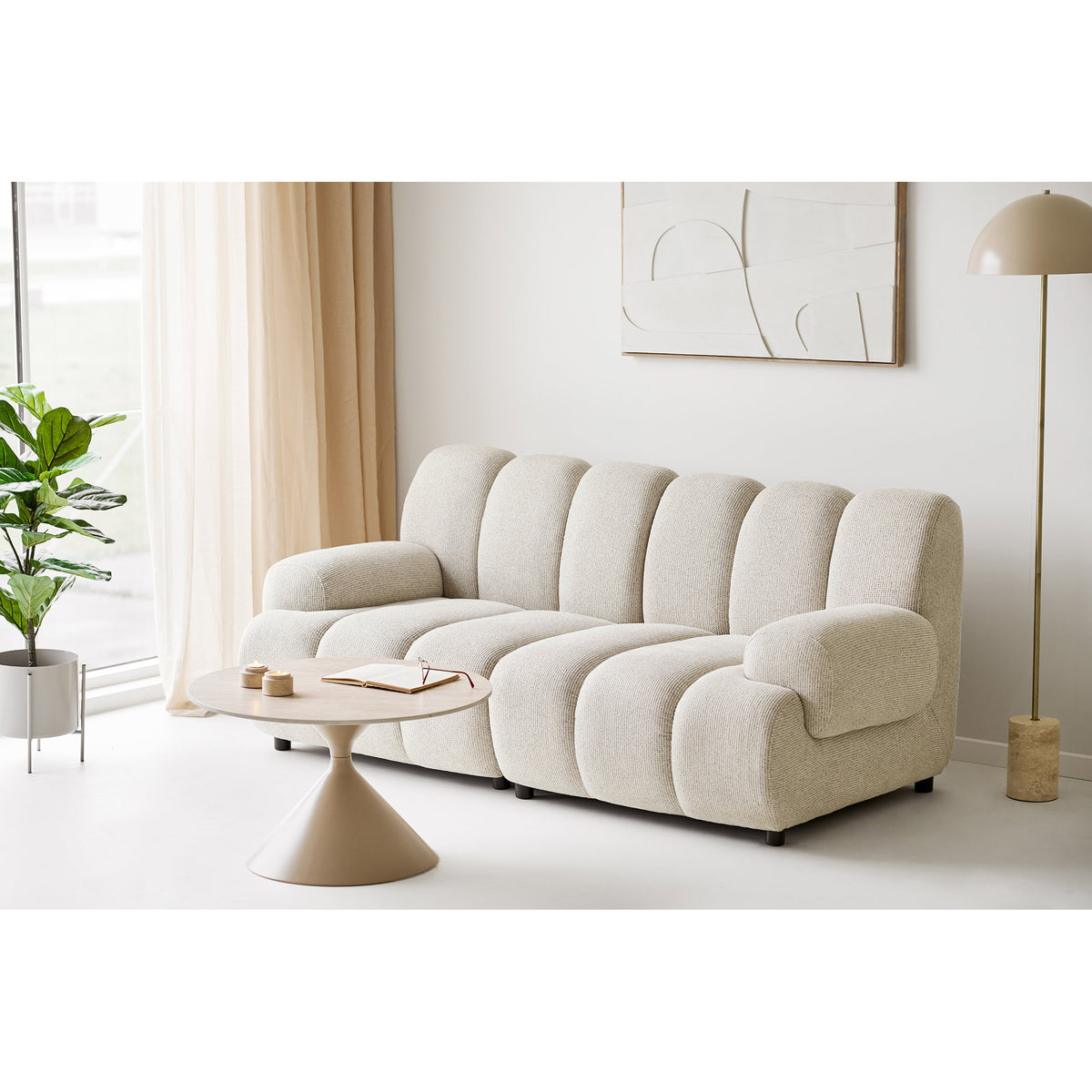 House Nordic ApS - Tealight Kandelaar Naturel - Deco Delights Kandelaar