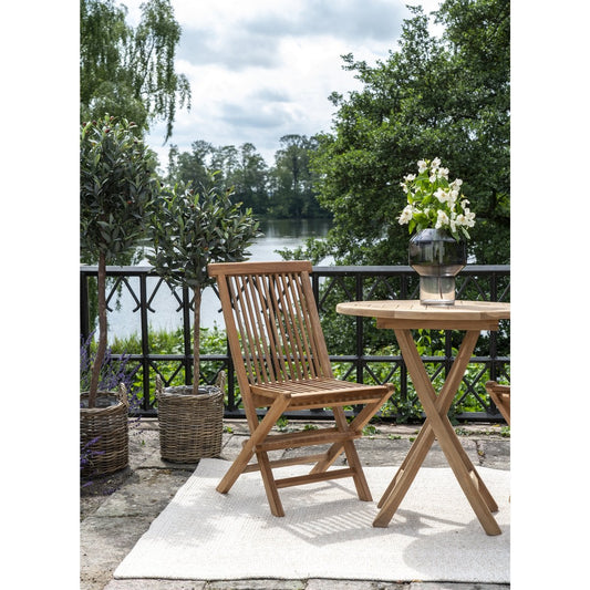 House Nordic ApS - Toledo Eetkamerstoel - Natuurlijk, Teak, 62x46x89 cm - Set van 2 - Deco Delights