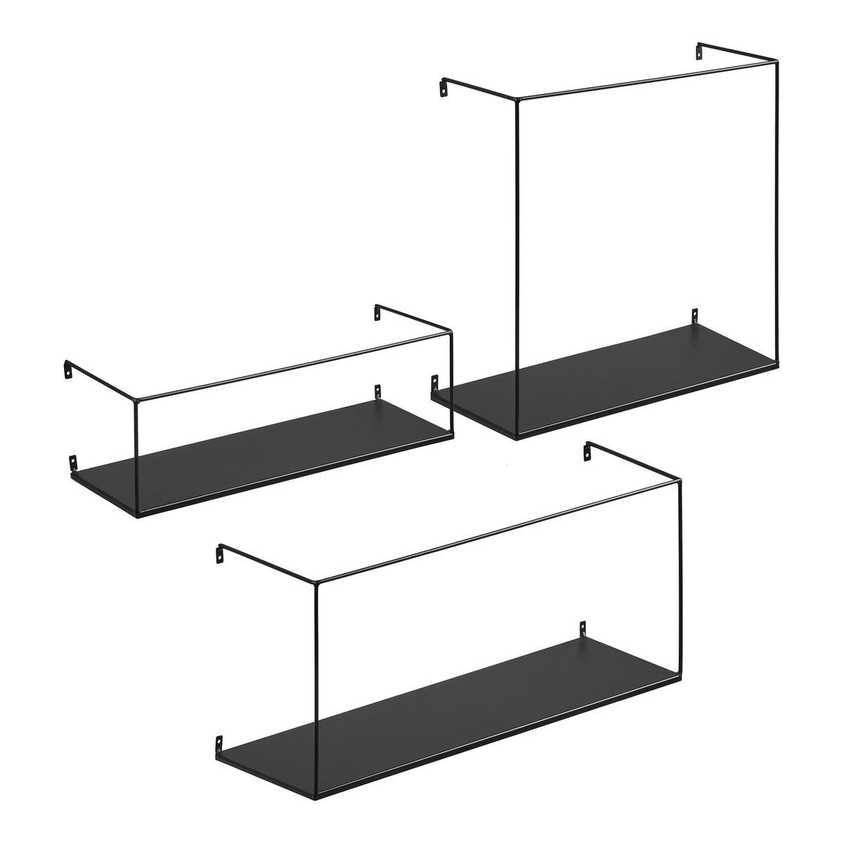 House Nordic ApS - Ulmo Wandplank Zwart - Deco Delights Wandplank
