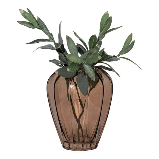House Nordic ApS - Vaas - Bruin, Glas, Ø22x29 cm - Deco Delights